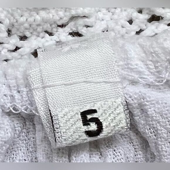 Aruba Girls Kids Embroidered Floral Sleeveless White Flowy Tiered Dress. 5. 5T. - Picture 7 of 8